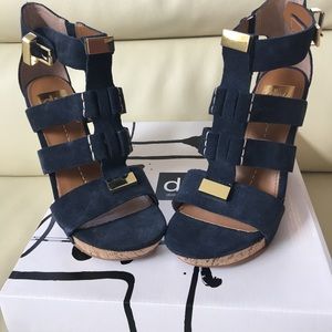 Navy sandals